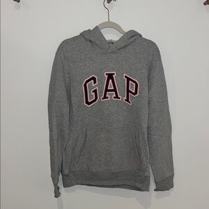 GAP Grey Hoodie with Navy and Red Lettering